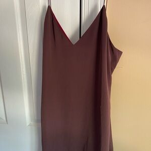 Elegant Brown Sleeveless Dress